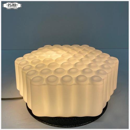 Opaal glazen plafonniere, Wandlamp - Brutalistisch - 1970s, Huis en Inrichting, Lampen | Plafondlampen, Gebruikt, Glas, Ophalen of Verzenden