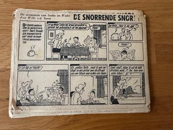 Suske en Wiske krantenstrip - De Snorrende Snor (1958) beschikbaar voor biedingen