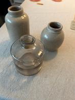 3 vaasjes, Huis en Inrichting, Woonaccessoires | Vazen, Ophalen, Overige kleuren, Minder dan 50 cm, Glas