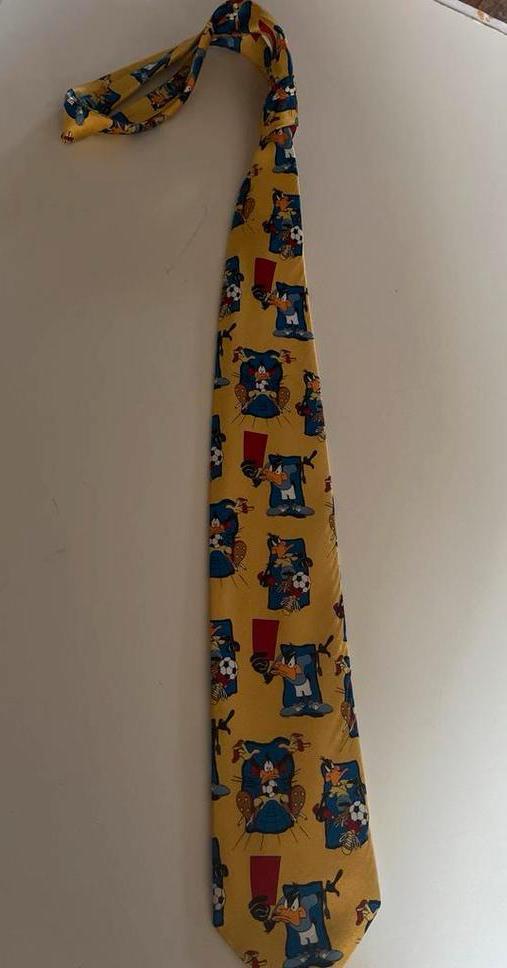 Looney Tunes Stropdas, Kleding | Heren, Stropdassen, Zo goed als nieuw, Met patroon, Geel, Ophalen of Verzenden