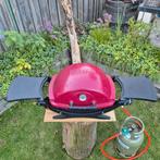 Weber Q100 gasbarbecue – bordeauxrood – elektrische ontsteki, Tuin en Terras, Ophalen of Verzenden, Gebruikt