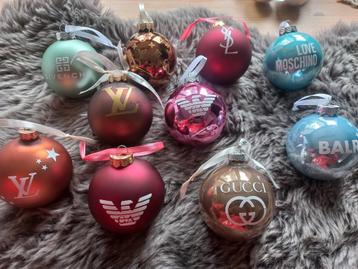 Kerstballen Calvin Klein Prada Gucci Dior Chanel kerst  beschikbaar voor biedingen