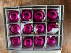 Fuchsia roze kerstballen, Diversen, Kerst, Ophalen of Verzenden, Zo goed als nieuw