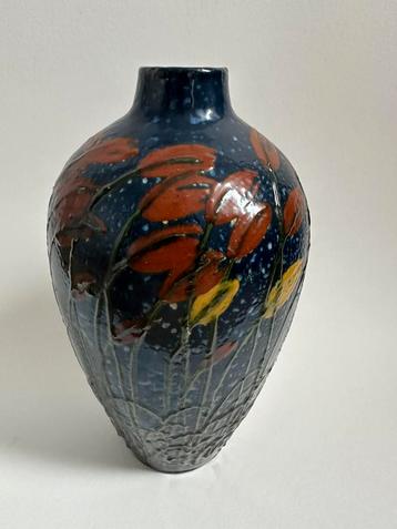 Grote Antieke Art Nouveau  Max Laeuger Vaas 1898  beschikbaar voor biedingen