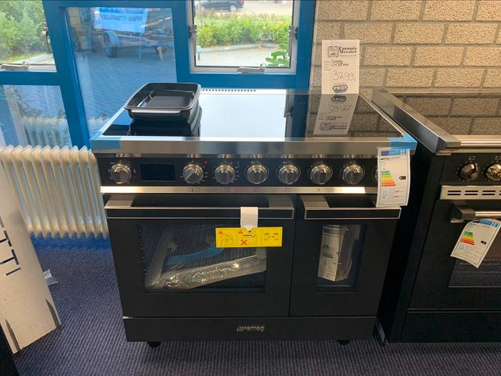 Smeg CPF92IMA inductie fornuis, Witgoed en Apparatuur, Fornuizen, Nieuw, Vrijstaand, Inductie, 5 kookzones of meer, Ophalen of Verzenden