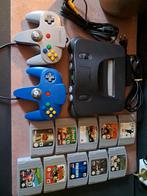 Nintendo 64 Compleet met Games en Controllers, Spelcomputers en Games, Ophalen of Verzenden, Gebruikt, Met 2 controllers, Met games