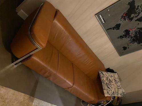 Leren bank harvink flink, Huis en Inrichting, Banken | Bankstellen, Gebruikt, Rechte bank, Driepersoons, 200 tot 250 cm, 75 tot 100 cm