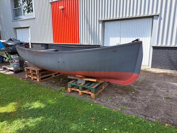 Reddingssloep opknapper polyester 425 x 165, Watersport en Boten, Sloepen, Gebruikt, 3 tot 6 meter, Geen motor, Diesel, Polyester