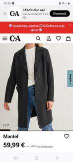 Niuwe zwarte mantel jas maat 40, Maat 38/40 (M), Zo goed als nieuw, Zwart, Ophalen