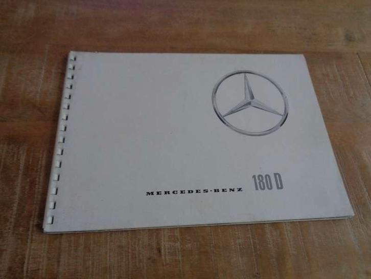 Mercedes Benz 180 D - Ponton Brochure Folder - NL - Frans, Boeken, Auto's | Folders en Tijdschriften, Gelezen, Mercedes, Verzenden