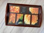 Walnoten dienblad - serveerblad met foto ruimte, Ophalen of Verzenden, Gebruikt, Rechthoekig, Hout