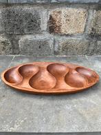 Vintage grote ovale teak schaal ontworpen door Laur Jensen., Ophalen of Verzenden