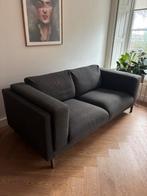 NOCKEBY 2-zits bank antraciet, Ophalen, Gebruikt, 75 tot 100 cm, 200 tot 250 cm