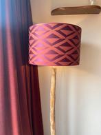 Lampenkap 47 cm  paars roze print glans mat, Huis en Inrichting, Lampen | Lampenkappen, Ophalen, Zo goed als nieuw, Rond, 25 tot 50 cm