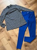 Studio anneloes set mavis blouse L & flo bonded broek M, Zwart, Maat 42/44 (L), Ophalen of Verzenden, Zo goed als nieuw
