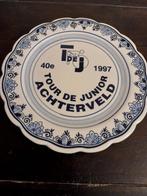 Vintage delftsblauw Tour de Junior Achterveld Bord 1997, Ophalen of Verzenden
