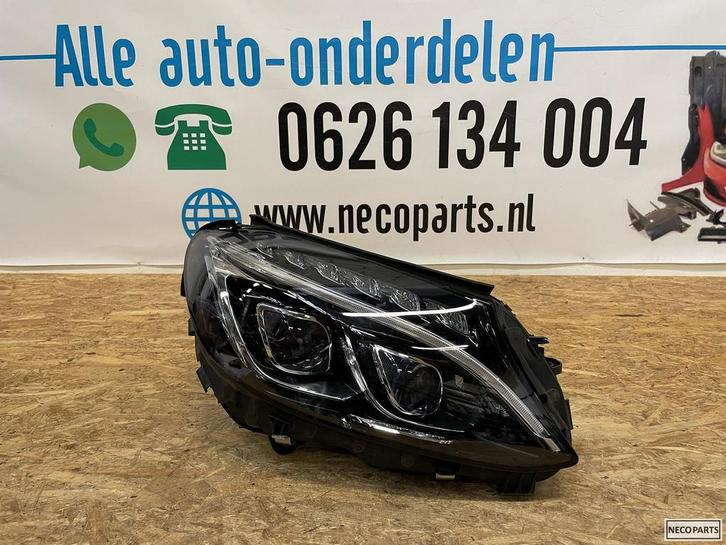 C KLASSE W205 ILS LED KOPLAMP RECHTS A2059068801 ORIGINEEL, Auto-onderdelen, Verlichting, Mercedes-Benz, Gebruikt, Ophalen of Verzenden