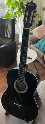 Akoestische gitaar (zwart) -Clifton, incl. Standaard, Ophalen, Zo goed als nieuw, Klassieke of Spaanse gitaar