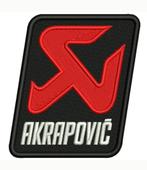 Patch Akrapovic - 83 x 104 mm, Ophalen of Verzenden, Nieuw, Hotfix applicaties