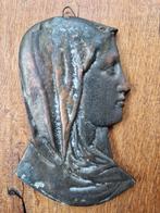 Vintage koperen plaquette Maria door Dinant, Antiek en Kunst, Antiek | Koper en Brons, Ophalen of Verzenden