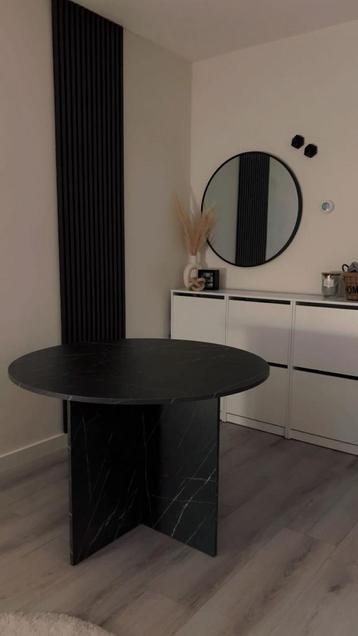 Ronde Marmerlook Eettafel Ø110 cm beschikbaar voor biedingen