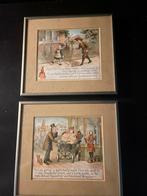 2 schilderijtjes met engelse afbeeldingen, Ophalen of Verzenden