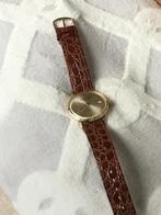 Massief Gouden Herenhorloge met Datum merk Prospera, Overige merken, Polshorloge, Ophalen of Verzenden, Goud