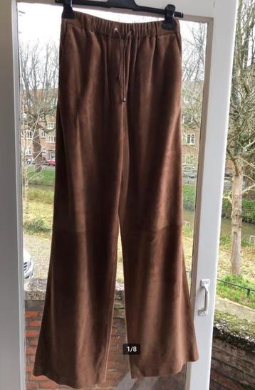 Suite22 prachtige wijde suede broek mt 36 (38) herfst ZGAN beschikbaar voor biedingen