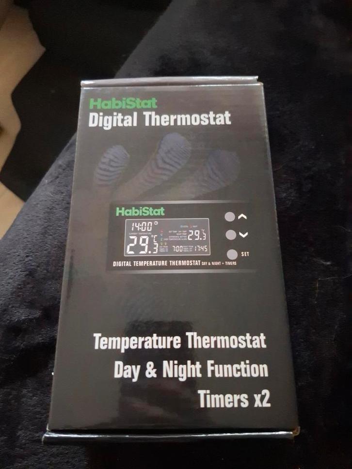 Habitat digitale thermostaat voor terrarium, Dieren en Toebehoren, Reptielen en Amfibieën | Toebehoren, Zo goed als nieuw, Verzenden