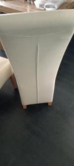 witte eetkamerstoelen, Huis en Inrichting, Stoelen, Ophalen, Gebruikt, Wit, Vier
