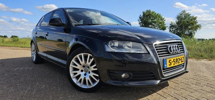 Audi A3 2.0 Tfsi 147KW Sportback 2008 Zwart, Auto's, Audi, Particulier, A3, Achteruitrijcamera, Airbags, Airconditioning, Android Auto