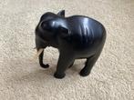 Houten Olifant Beeld, Ophalen of Verzenden
