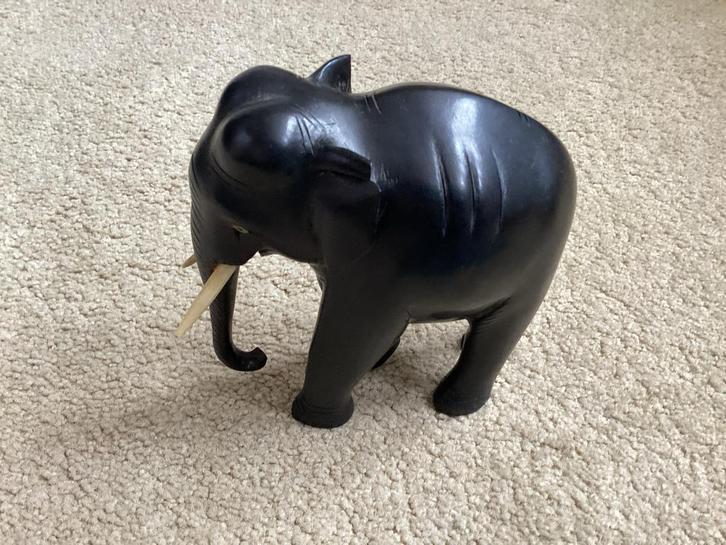 Houten Olifant Beeld, Antiek en Kunst, Kunst | Beelden en Houtsnijwerken, Ophalen of Verzenden