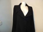 Pauw Amsterdam mooie mantel zwart grote kraag 4/42, Kleding | Dames, Verzenden, Zwart, Maat 42/44 (L), Pauw