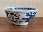 Antieke Chinese kom Chinees porselein Kangxi revival draken, Ophalen of Verzenden