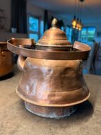 Antieke Koperen Theepot, Ophalen of Verzenden, Koper