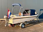 ✅ Sloep / 15 pk Yamaha 4 takt / Zonnedek / Biminitop Trailer, Watersport en Boten, Sloepen, 10 tot 30 pk, 6 meter of meer, Ophalen of Verzenden