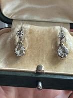 Antieke roosdiamant oorbellen, Sieraden, Tassen en Uiterlijk, Antieke sieraden, Ophalen of Verzenden, Zilver, Oorbellen