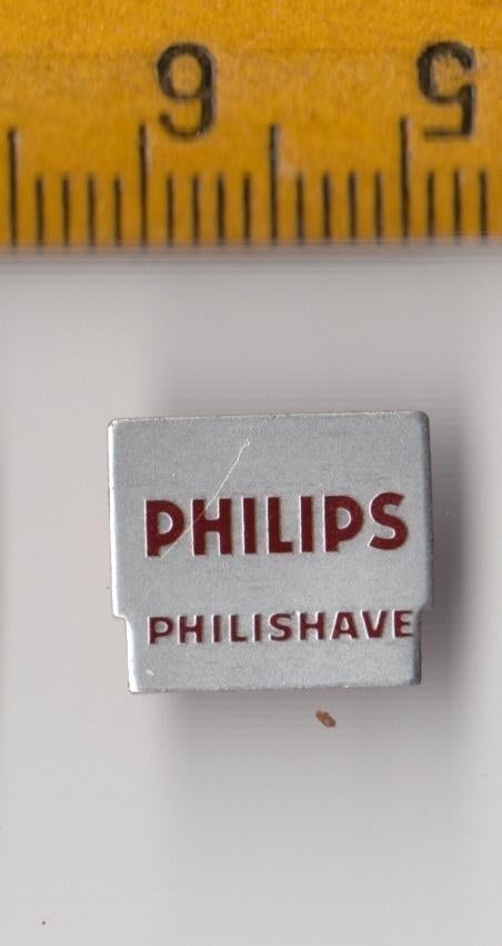 Philishave Philips blik logo embleem scheerapparaat B, Antiek en Kunst, Ophalen of Verzenden