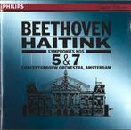 BEETHOVEN Symphonies nos. 5 & 7 CD HAITINK CONCERTGEBOUW, Cd's en Dvd's, Cd's | Klassiek, Ophalen of Verzenden, Classicisme, Zo goed als nieuw