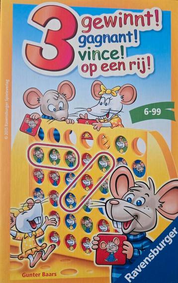 3 Op Een Rij! Ravensburger Reisspel beschikbaar voor biedingen