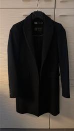 Zara manteco wollen jas dames zwart maat xs, Ophalen, Zo goed als nieuw, Maat 34 (XS) of kleiner, Zara