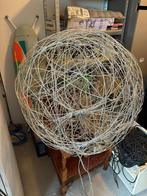 Mooie metalen hanglamp in bolvorm, doorsnee 1 meter, Ophalen, Zo goed als nieuw, Metaal, 75 cm of meer