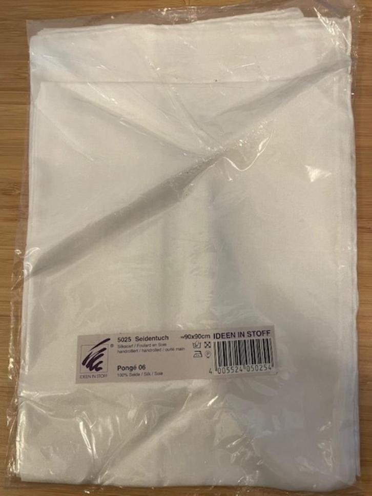 2x Zijden sjaal voor zijdeschilderen vilten of batik, Hobby en Vrije tijd, Schilderen, Nieuw, Overige typen, Ophalen of Verzenden