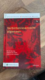 H.B. Krans - Verbintenissenrecht algemeen, Sociale wetenschap, H.B. Krans; M.H. Wissink; G.T. de Jong, Ophalen of Verzenden, Zo goed als nieuw