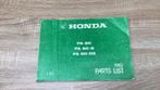 Honda Camino / PA50 -S DX Parts list onderdelen boek, Fietsen en Brommers, Ophalen of Verzenden, Gebruikt
