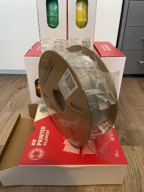 Kingroon Silver PLA Filament 1.75mm - Goedkoopste van NL!, Computers en Software, 3D-printerbenodigheden, Nieuw, Ophalen of Verzenden
