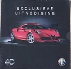 EXCLUSIEVE UITNODIGING Alfa Romeo 4C., Ophalen of Verzenden, Gelezen, Alfa Romeo