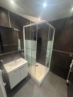 Wasbak + spiegel met verlichting + douche cabine, Ophalen