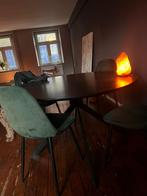 Zwarte ronde tafel WOOODS 120CM, Huis en Inrichting, Tafels | Eettafels, Ophalen, 100 tot 150 cm, Rond, Zo goed als nieuw